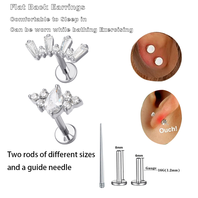 Helix Cartilage Ring - 1 szt. Tytanowy kolczyk do piercingu