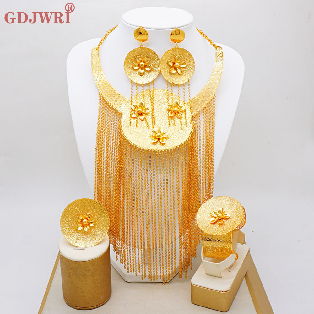 Body Jewelry Dubai - Nigeria Dubai Luksusowy Zestaw Biżuterii Długi