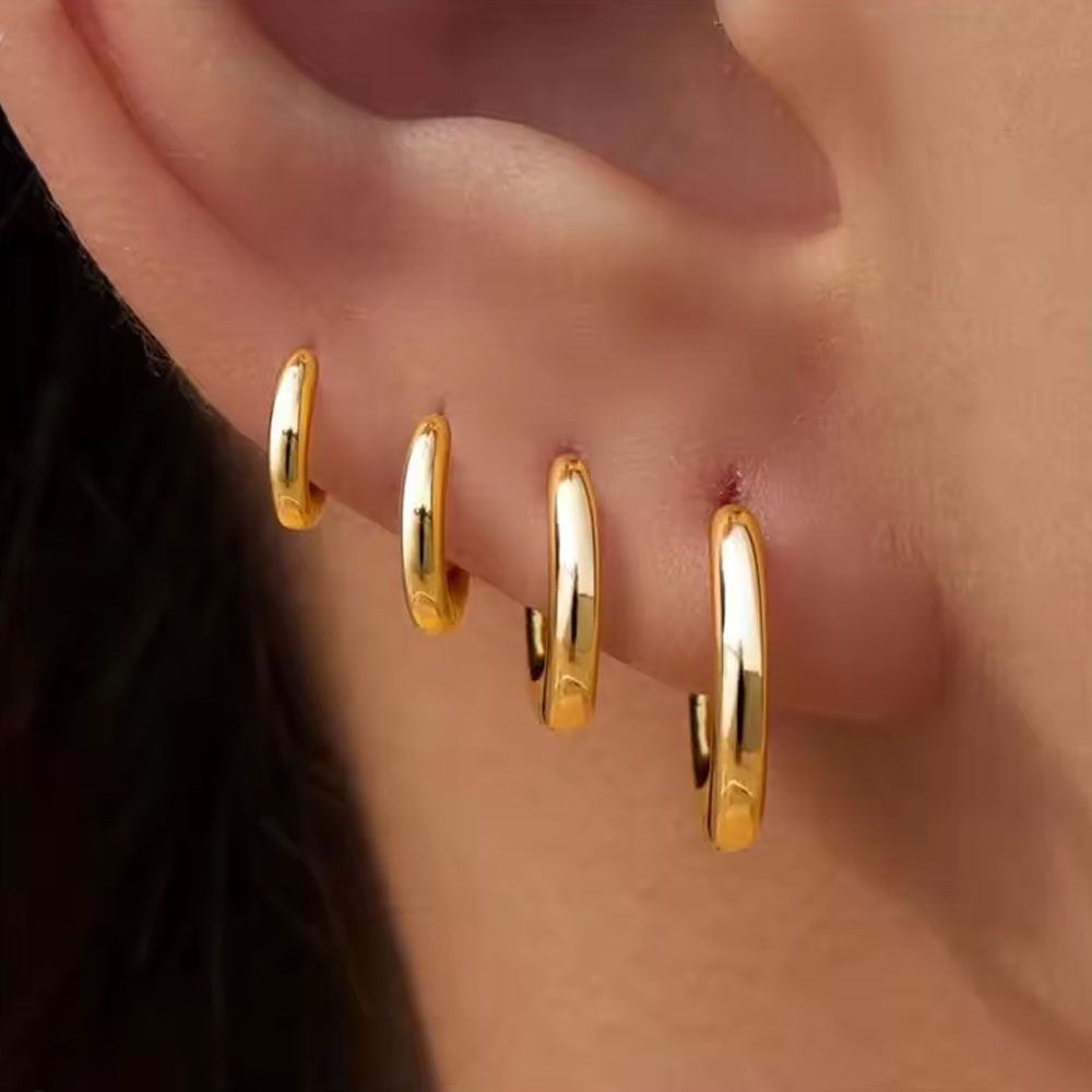 Helix Cartilage Ring - 4 pary/4 szt. kolczyków koła ze