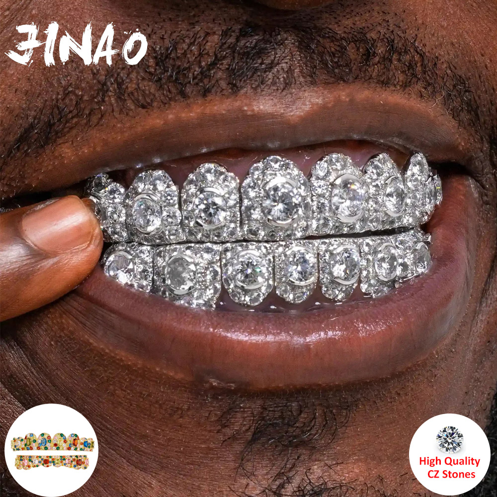Body Jewelry Changing Kit - JINAO Hip Hop Pełny Zestaw Grillz