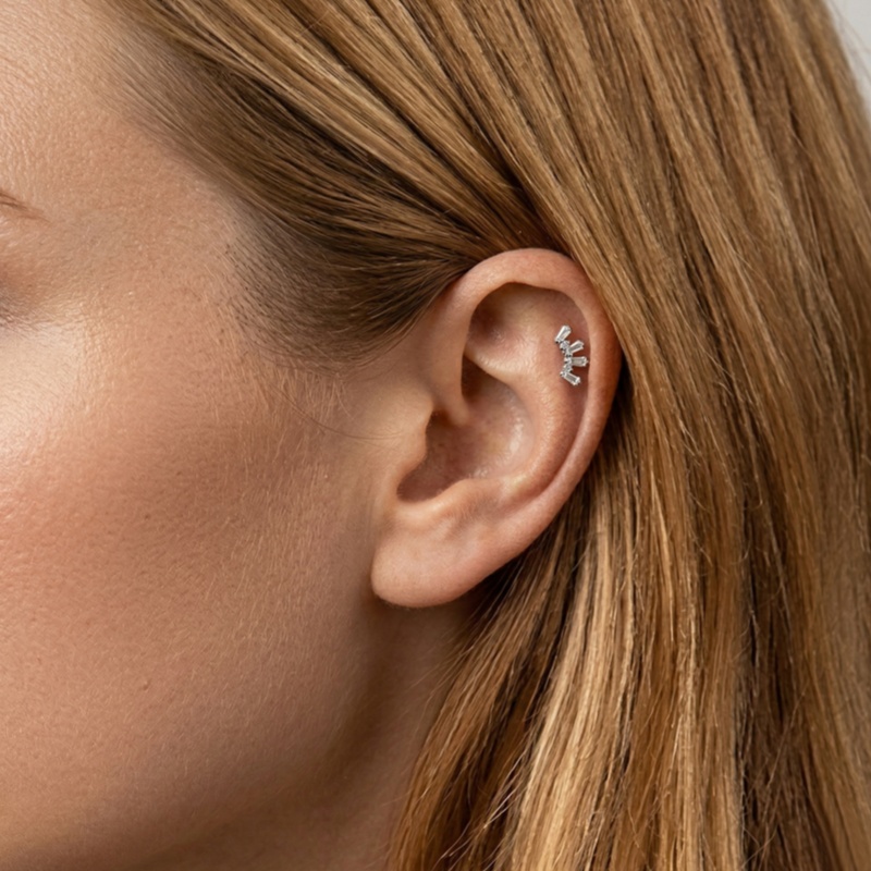 1 szt. Tytanowy kolczyk do pie – Helix Cartilage Ring recenzja i cena