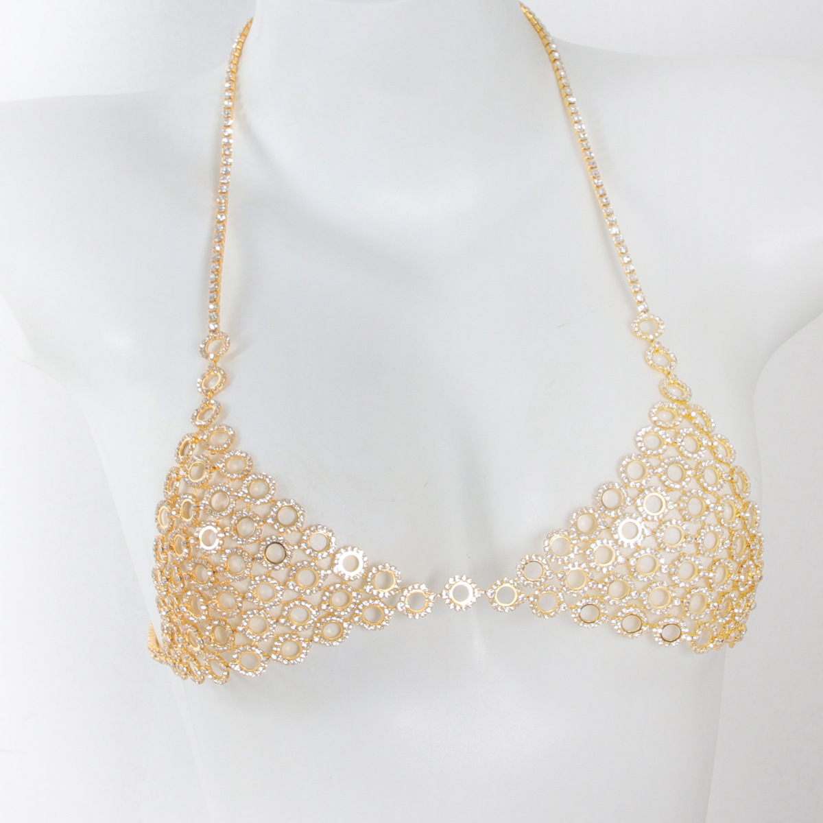 Modny okrągły łączący lekki lu – Body Jewelry Bra recenzja i cena