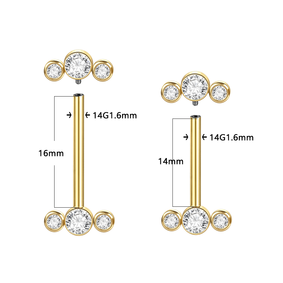 1/5PCS G23 Titanium PIERC Gold – Body Jewelry Changing Kit recenzja i cena