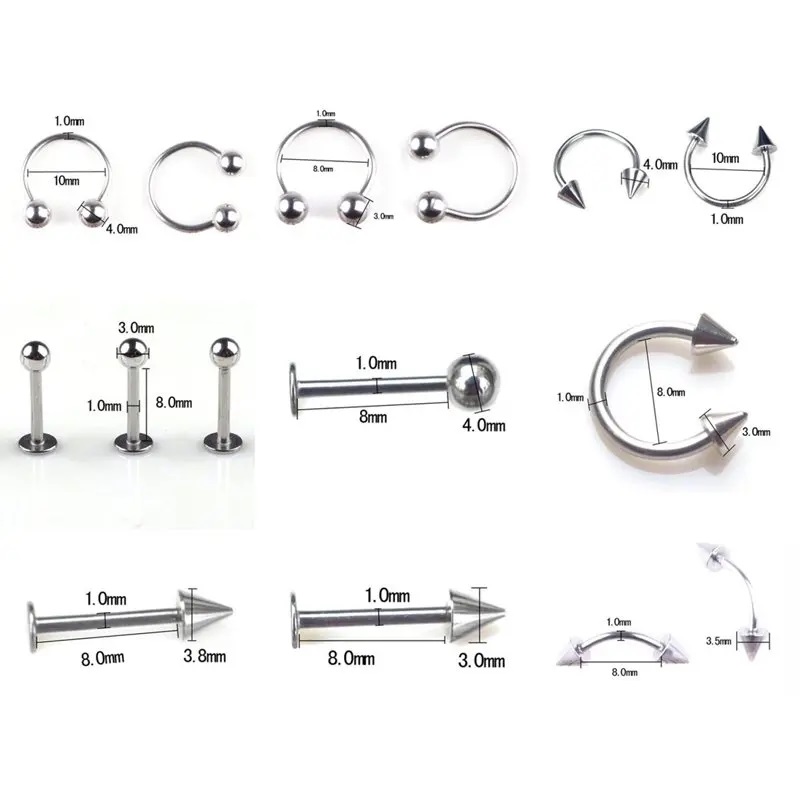 45/80/110 sztuk Mix stylów jęz – Body Jewelry Jewelry Box recenzja i cena