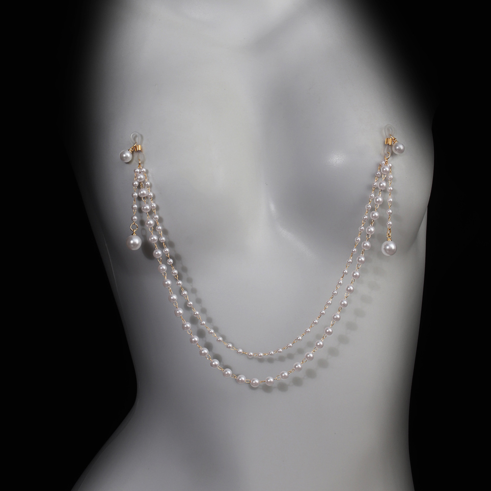 Imitacja Perłowego Łańcuszka n – Body Jewelry Nipple Chain recenzja i cena