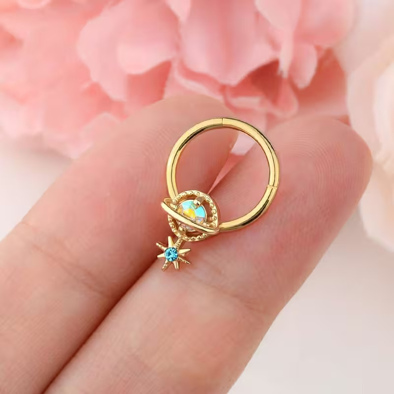 Kolczyki do przegrody nosowej, – Helix Cartilage Ring recenzja i cena