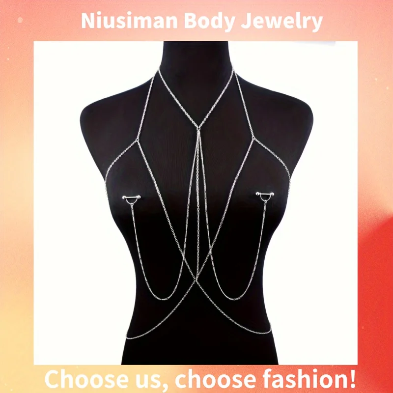 1 szt. Elegancki i seksowny ła – Body Jewelry Nipple Chain recenzja i cena