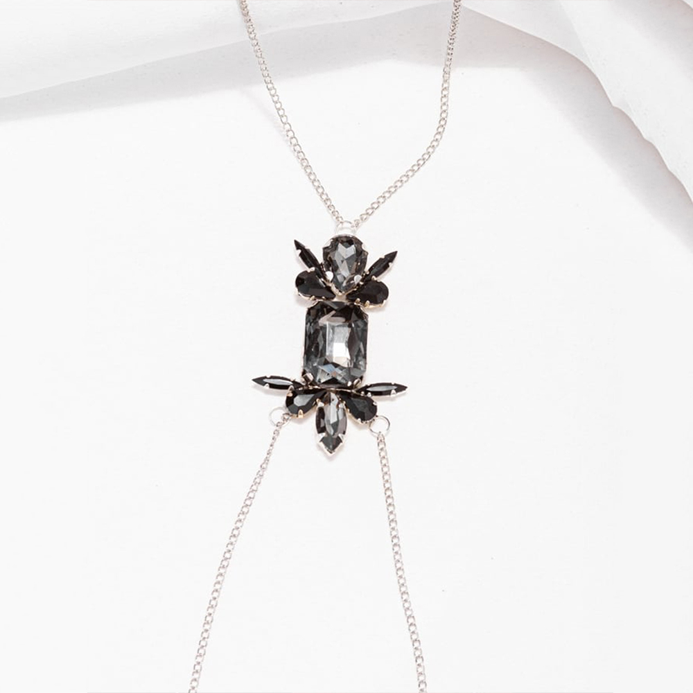 Stonefans czarny geometryczny  – Body Jewelry Dubai recenzja i cena