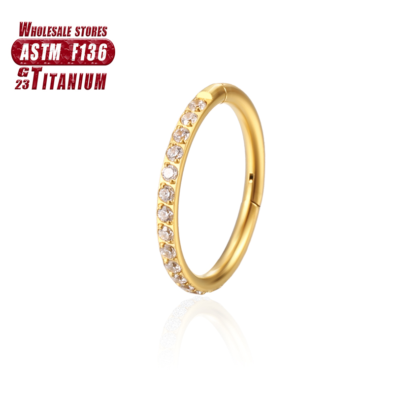 F136 tytanowy kolczyk w nosie  – Helix Cartilage Ring recenzja i cena