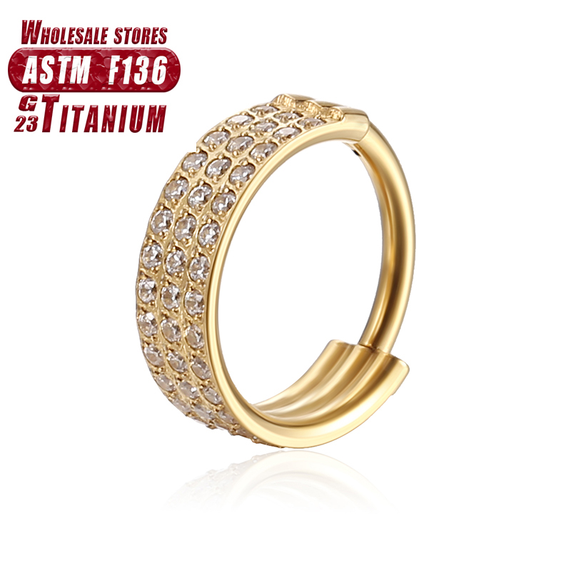 F136 tytanowy kolczyk w nosie  – Helix Cartilage Ring recenzja i cena
