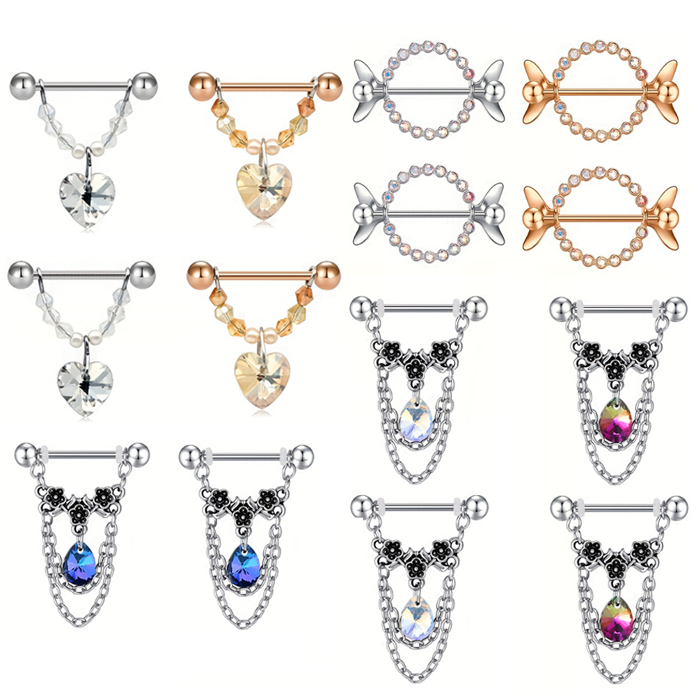 1 para modne kolczyki ze sztan – Body Jewelry Nipple Chain recenzja i cena