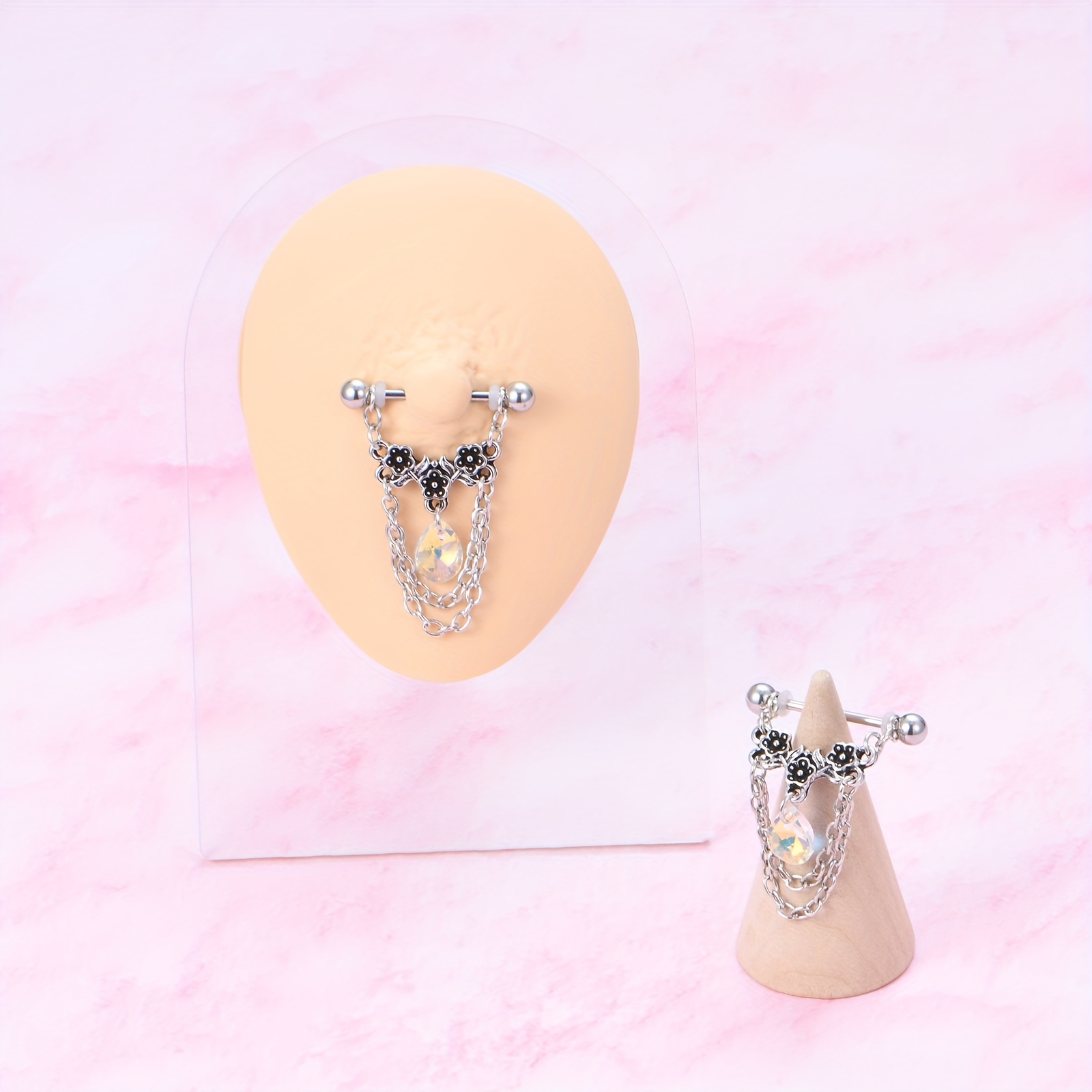 1 para modne kolczyki ze sztan – Body Jewelry Nipple Chain recenzja i cena