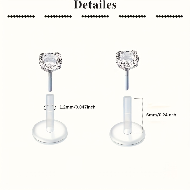 9 szt. Przezroczyste kolczyki  – Helix Cartilage Ring recenzja i cena