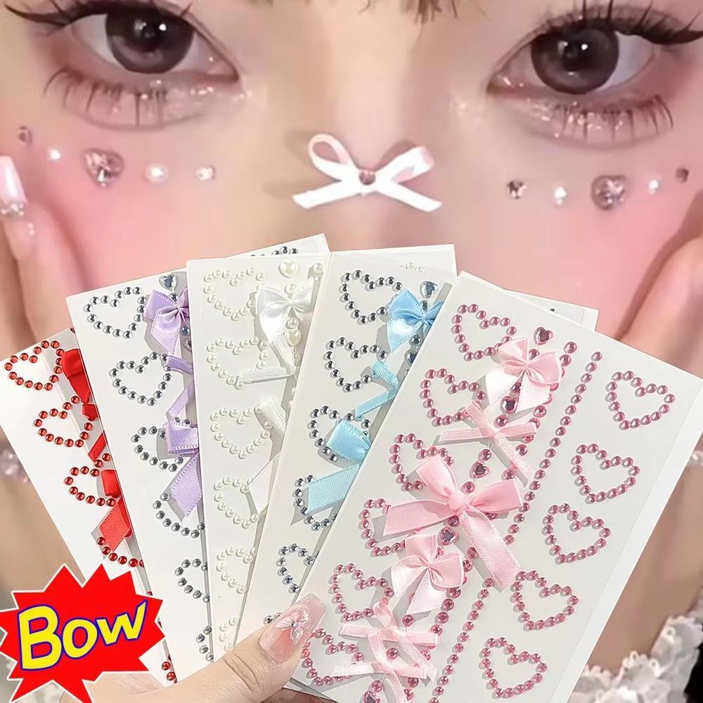 1 arkusz Czerwona wstążka łuk  – Body Jewelry Diamond recenzja i cena