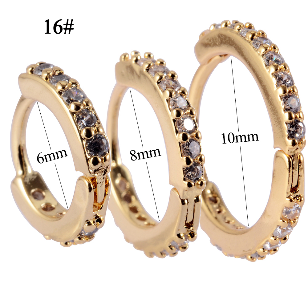 1PC Pozłacany srebrny kolczyk  – Helix Cartilage Ring recenzja i cena