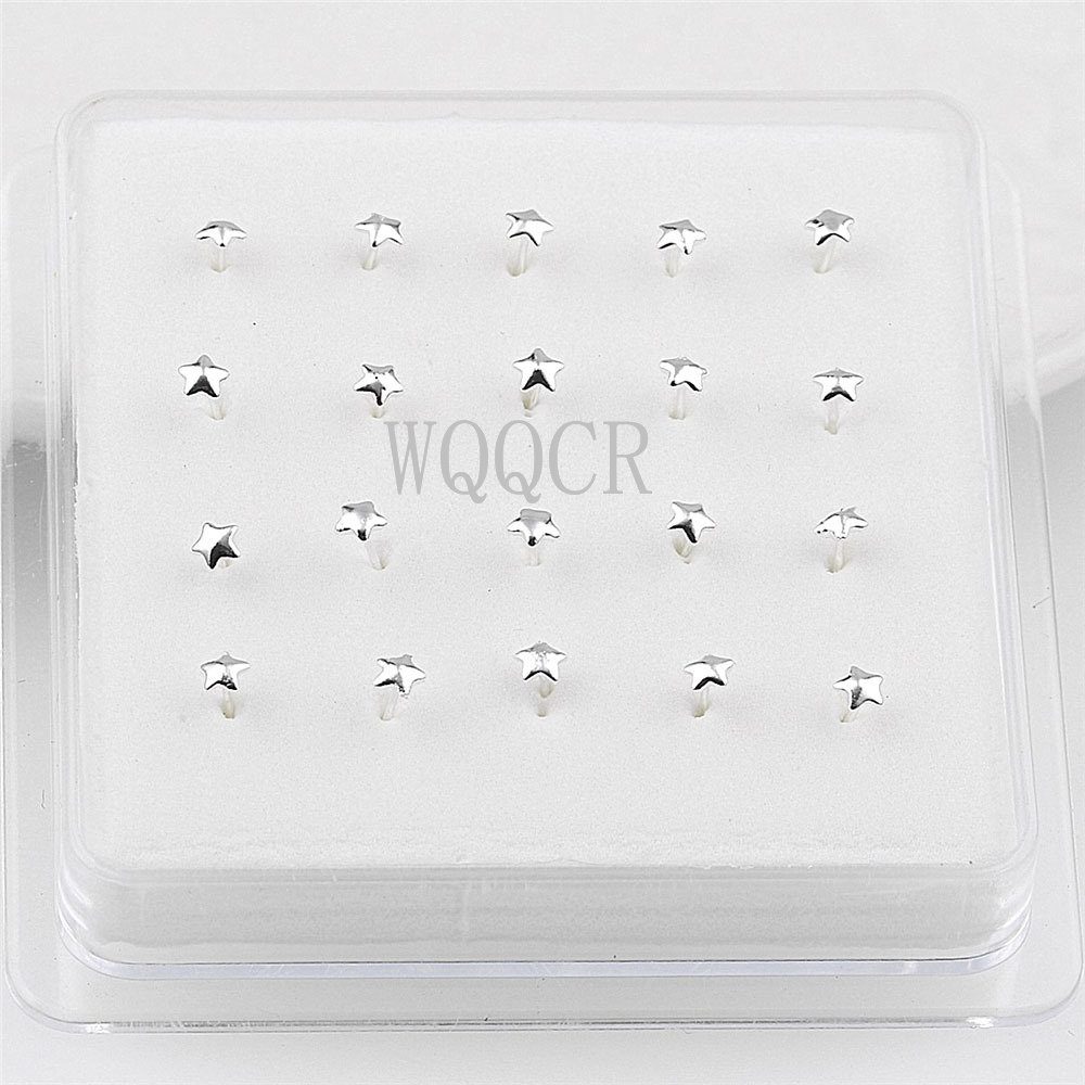 20 sztuk/pudełko Matowe Gwiazd – Body Jewelry Jewelry Box recenzja i cena