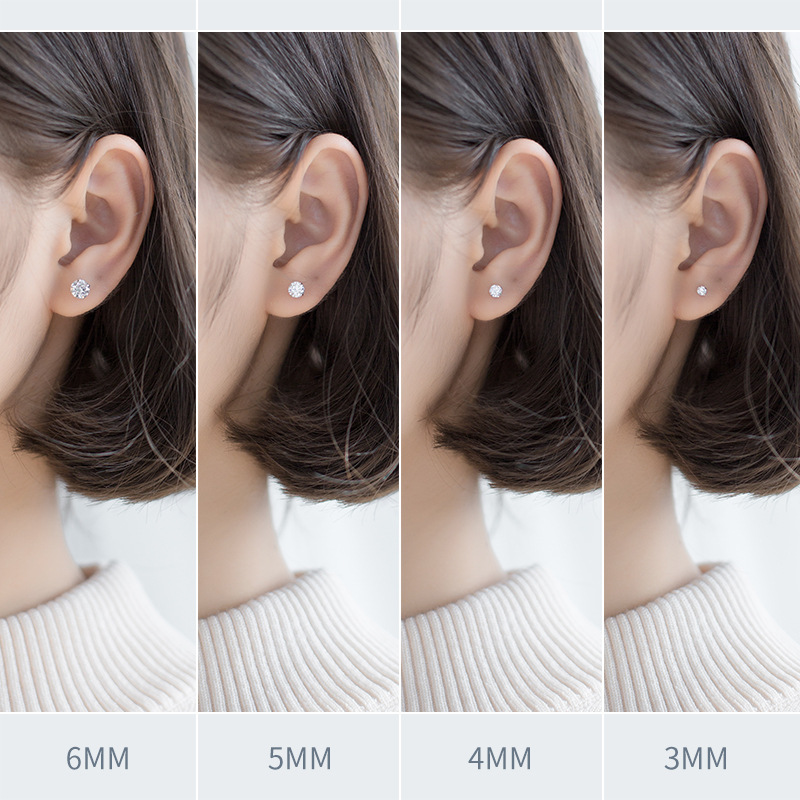 Kolczyki sztyfty z moissanitem – Body Jewelry Diamond recenzja i cena