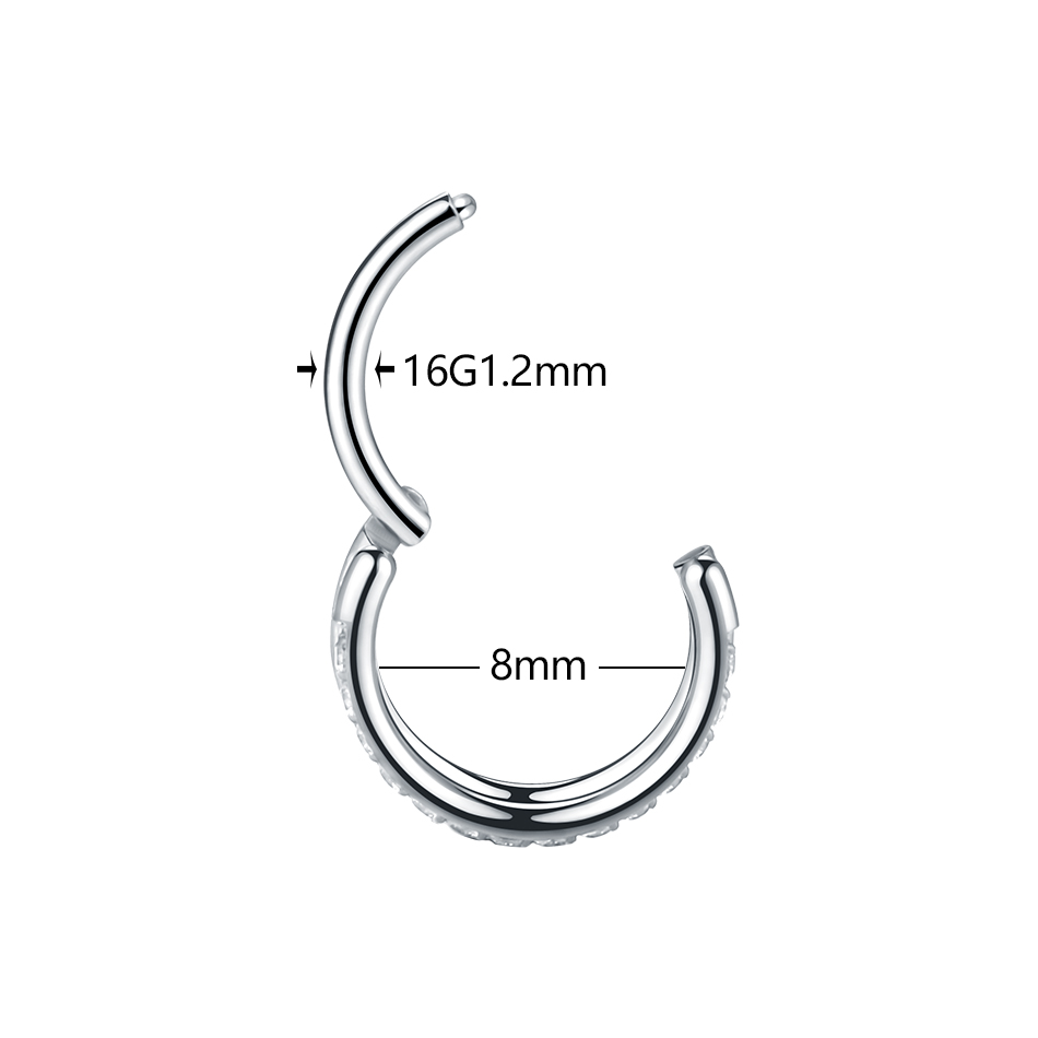 1szt Tytanowy kolczyk w kształ – Helix Cartilage Ring recenzja i cena