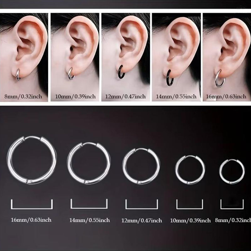5 szt. Minimalistyczne kolczyk – Helix Cartilage Ring recenzja i cena