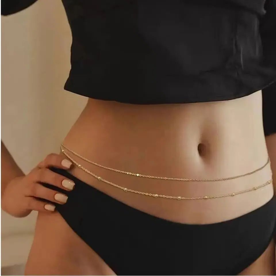 HipHop Podwójne Łańcuszki na B – Body Jewelry Bra recenzja i cena