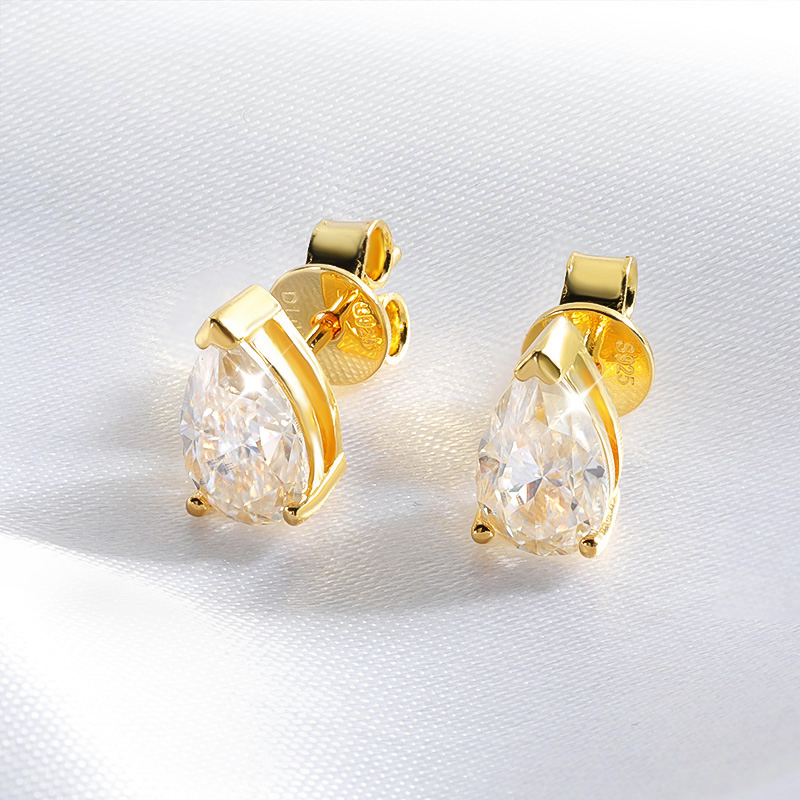 Smyoue 1CT 2CT 4CT Pear Cut Mo – Body Jewelry Diamond recenzja i cena