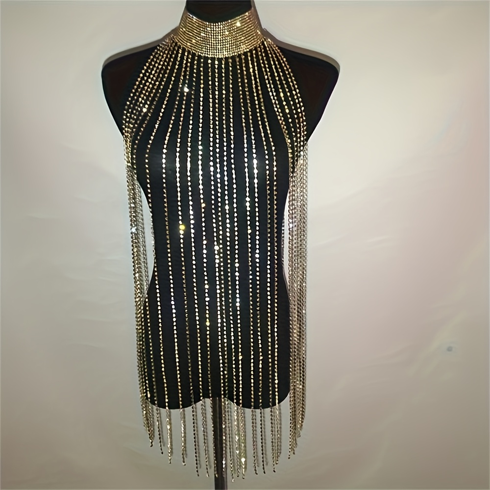 Seksowny naszyjnik z łańcuszki – Body Jewelry Bra recenzja i cena